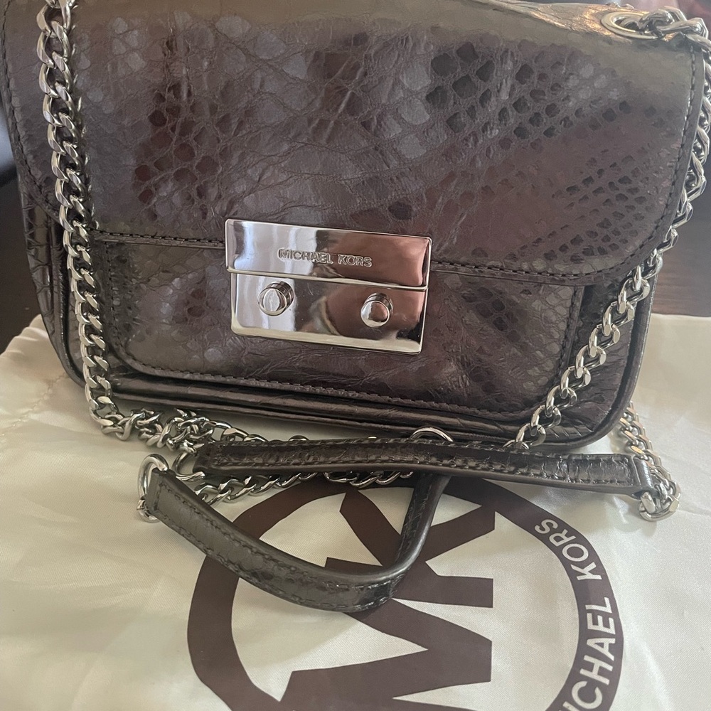 Michael Kors Croc Embossed Leather bag